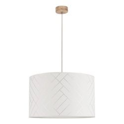 Punto Lampa Wisząca 1xE27 Max.60W Dąb Olejowany/Transparentny PVC/Multikolor