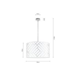 Punto Lampa Wisząca 1xE27 Max.60W Dąb Olejowany/Transparentny PVC/Multikolor