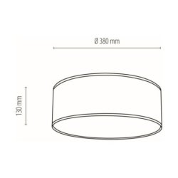 Punto Lampa Sufitowa 3xE27 Max.25W Multikolor/Biały