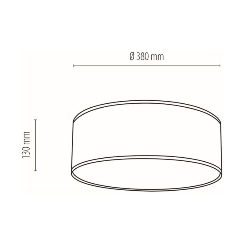 Punto Lampa Sufitowa 3xE27 Max.25W Multikolor/Biały