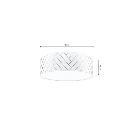 Punto Lampa Sufitowa 4xE27 Max.25W Multikolor/Biały