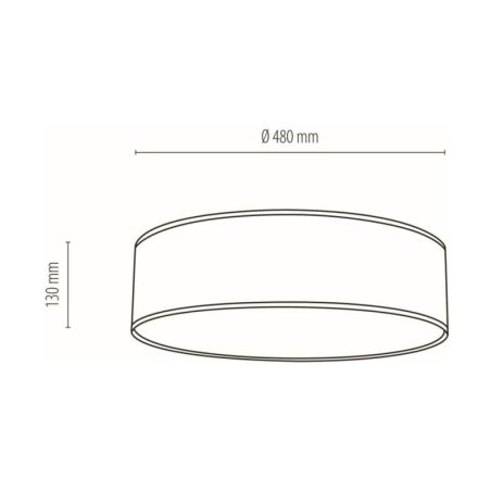 Punto Lampa Sufitowa 4xE27 Max.25W Multikolor/Biały