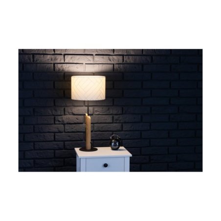 Punto Lampa Stołowa 1xE27 Max.60W Czarny/Dąb Olejowany/Multikolor