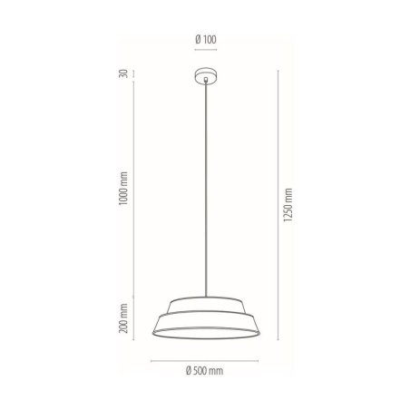 Jute Lampa Wisząca 1xE27 Max.60W Czarny/Transparentny PVC/Biały-Beżowy