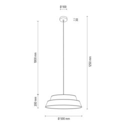 Jute Lampa Wisząca 1xE27 Max.60W Czarny/Transparentny PVC/Czarny-Beżowy