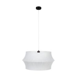 Lotus Lampa Wisząca 1xE27 Max.60W Czarny/Transparentny PVC/Szary