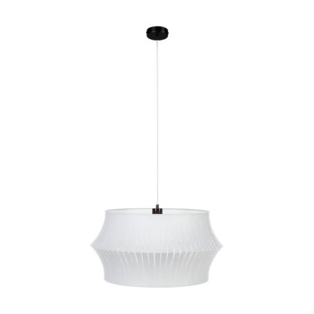 Lotus Lampa Wisząca 1xE27 Max.60W Czarny/Transparentny PVC/Szary