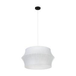 Lotus Lampa Wisząca 1xE27 Max.60W Czarny/Transparentny PVC/Szary