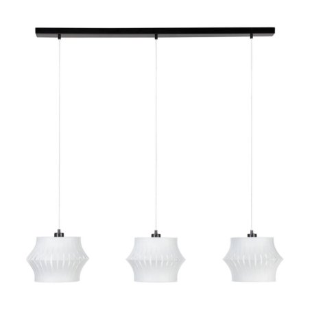 Lotus Lampa Wisząca 3xE27 Max.40W Czarny/Transparentny PVC/Szary