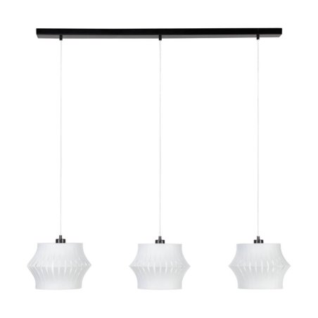 Lotus Lampa Wisząca 3xE27 Max.40W Czarny/Transparentny PVC/Szary