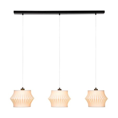 Lotus Lampa Wisząca 3xE27 Max.40W Czarny/Transparentny PVC/Szary