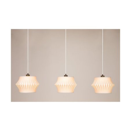 Lotus Lampa Wisząca 3xE27 Max.40W Czarny/Transparentny PVC/Szary