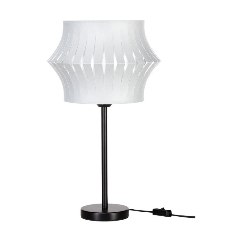 Lotus Lampa Stołowa 1xE27 Max.40W Czarny/Czarny PVC/Szary