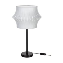 Lotus Lampa Stołowa 1xE27 Max.40W Czarny/Czarny PVC/Szary