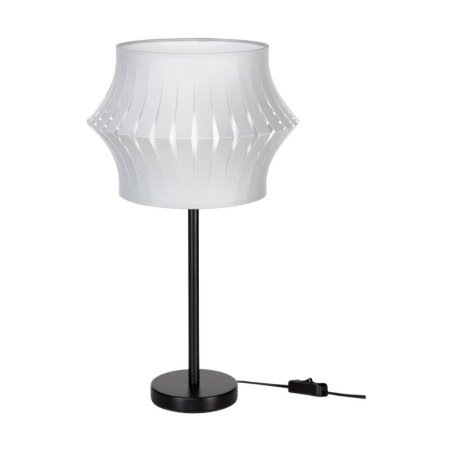 Lotus Lampa Stołowa 1xE27 Max.40W Czarny/Czarny PVC/Szary