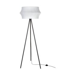 Lotus Lampa Podłogowa 1xE27 Max.40W Czarny/Czarny PVC/Szary