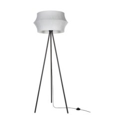 Lotus Lampa Podłogowa 1xE27 Max.40W Czarny/Czarny PVC/Szary