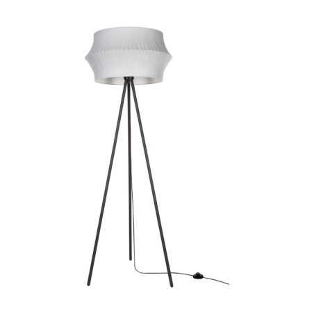 Lotus Lampa Podłogowa 1xE27 Max.40W Czarny/Czarny PVC/Szary