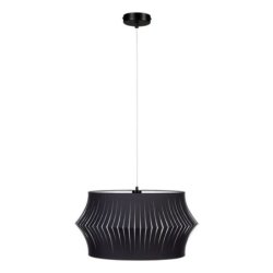 Lotus Lampa Wisząca 1xE27 Max.60W Czarny/Transparentny PVC/Antracyt