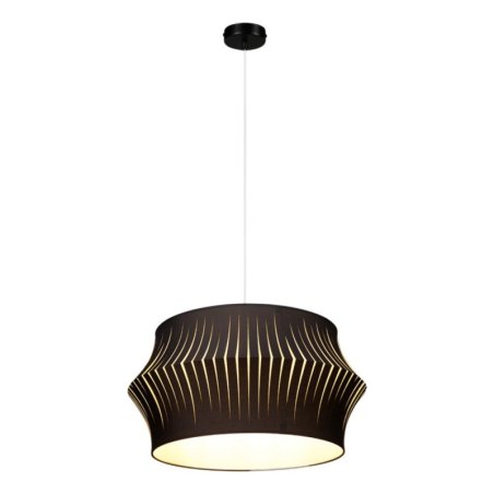 Lotus Lampa Wisząca 1xE27 Max.60W Czarny/Transparentny PVC/Antracyt