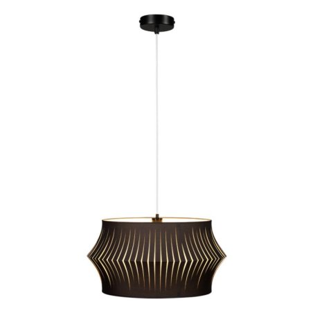 Lotus Lampa Wisząca 1xE27 Max.60W Czarny/Transparentny PVC/Antracyt