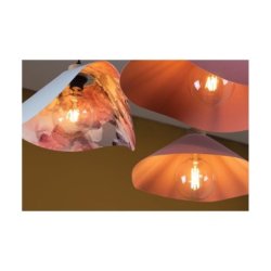 Hattu Lampa Wisząca 1xE27 Max.40W Dąb Olejowany/Czarny/Różowy