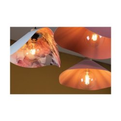 Hattu Floral Lampa Wisząca 1xE27 Max.40W Dąb Olejowany/Czarny/Szary-Multikolor