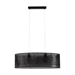 Nevoa Lampa Wisząca 2xE27 Max.40W Czarny/Transparentny PVC/Czarny