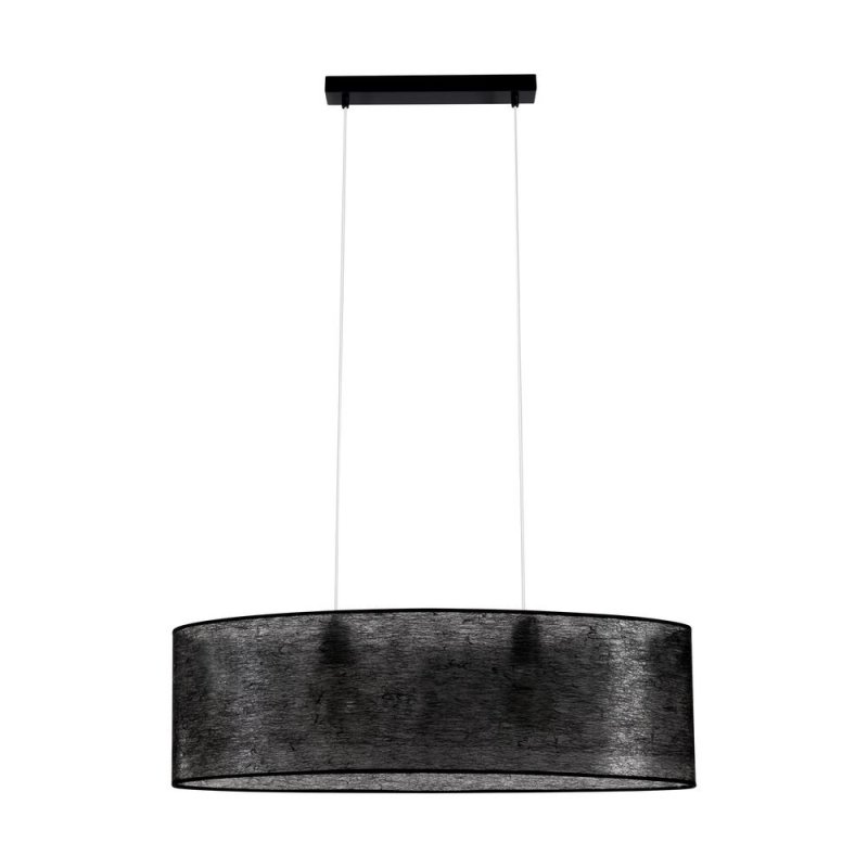 Nevoa Lampa Wisząca 2xE27 Max.40W Czarny/Transparentny PVC/Czarny