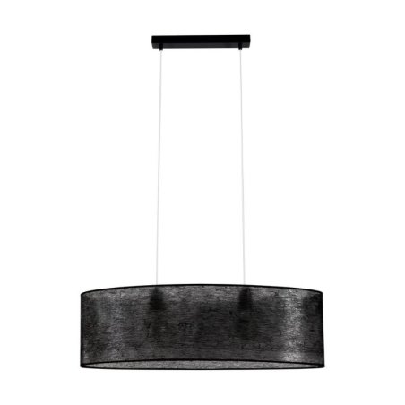 Nevoa Lampa Wisząca 2xE27 Max.40W Czarny/Transparentny PVC/Czarny