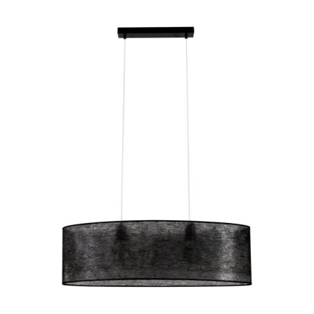 Nevoa Lampa Wisząca 2xE27 Max.40W Czarny/Transparentny PVC/Czarny