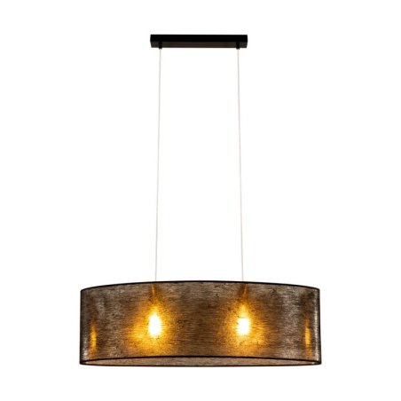 Nevoa Lampa Wisząca 2xE27 Max.40W Czarny/Transparentny PVC/Czarny