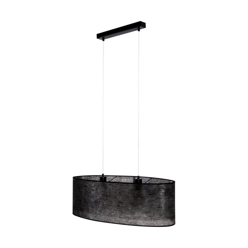 Nevoa Lampa Wisząca 2xE27 Max.40W Czarny/Transparentny PVC/Czarny