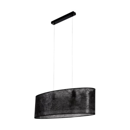 Nevoa Lampa Wisząca 2xE27 Max.40W Czarny/Transparentny PVC/Czarny