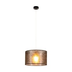 Nevoa Lampa Wisząca 1xE27 Max.60W Czarny/Transparentny PVC/Czarny