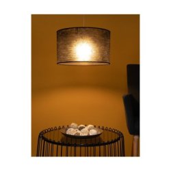 Nevoa Lampa Wisząca 1xE27 Max.60W Czarny/Transparentny PVC/Czarny