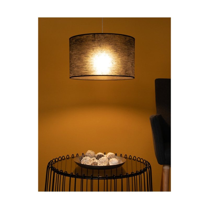 Nevoa Lampa Wisząca 1xE27 Max.60W Czarny/Transparentny PVC/Czarny