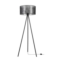 Nevoa Lampa Podłogowa 1xE27 Max.40W Czarny/Czarny