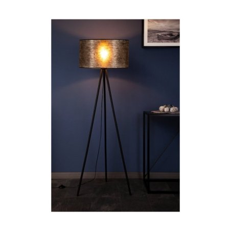 Nevoa Lampa Podłogowa 1xE27 Max.40W Czarny/Czarny