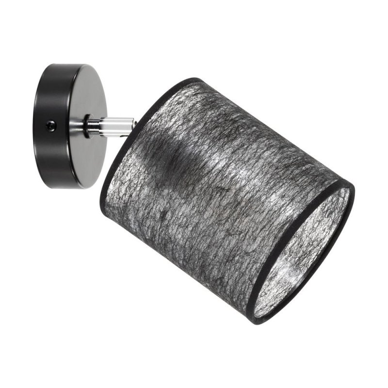 Nevoa Kinkiet 1xE27 Max.25W Czarny/Chrom/Czarny