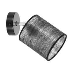 Nevoa Kinkiet 1xE27 Max.25W Czarny/Chrom/Czarny