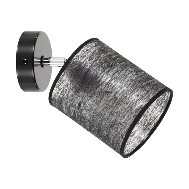 Nevoa Kinkiet 1xE27 Max.25W Czarny/Chrom/Czarny