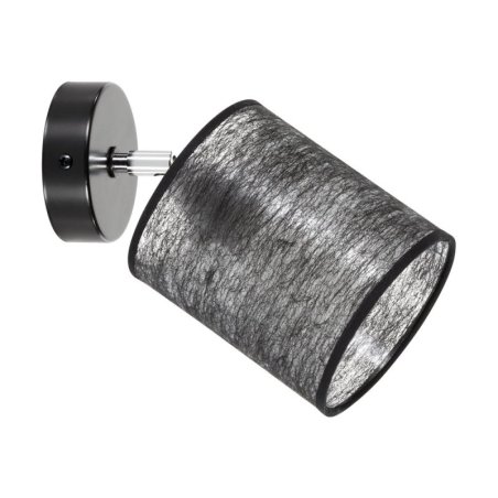 Nevoa Kinkiet 1xE27 Max.25W Czarny/Chrom/Czarny