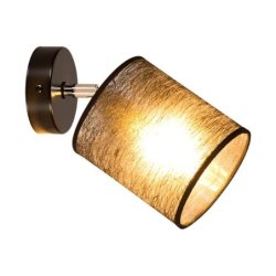 Nevoa Kinkiet 1xE27 Max.25W Czarny/Chrom/Czarny