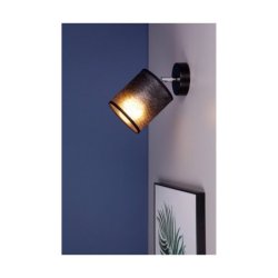 Nevoa Kinkiet 1xE27 Max.25W Czarny/Chrom/Czarny