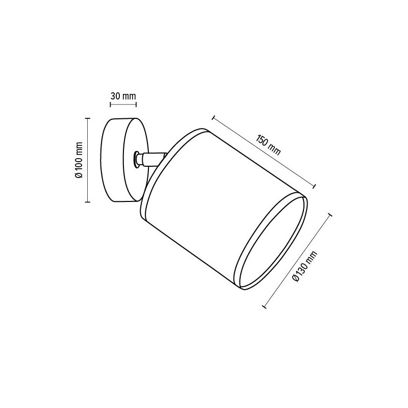 Nevoa Kinkiet 1xE27 Max.25W Czarny/Chrom/Czarny