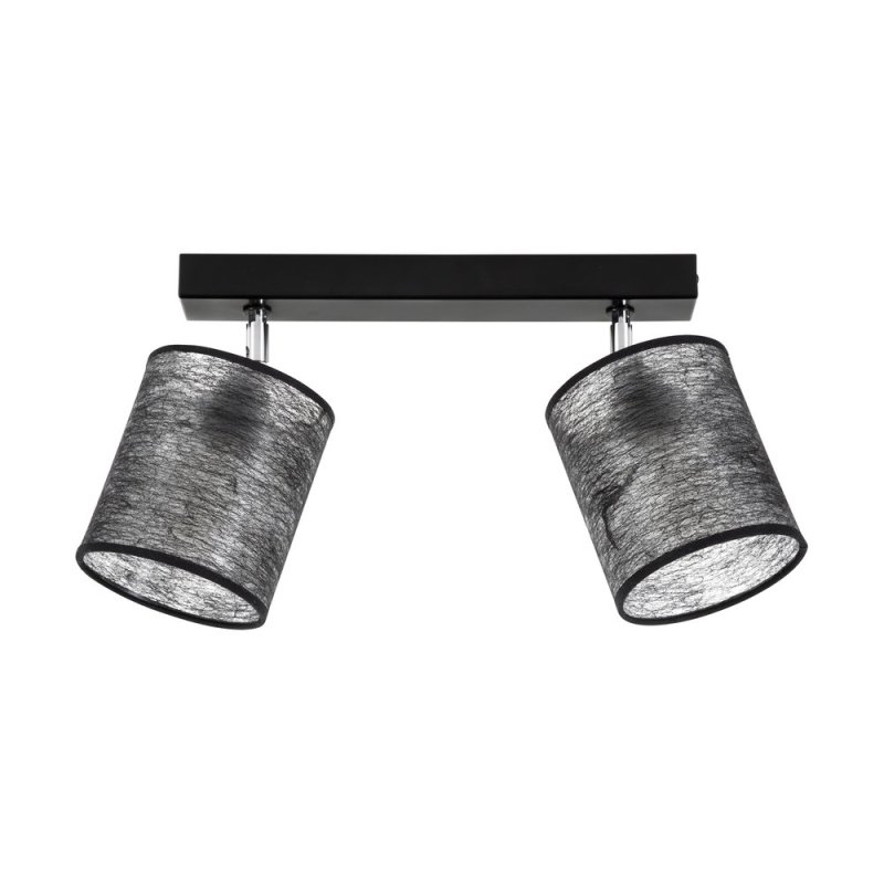 Nevoa Lampa Sufitowa 2xE27 Max.25W Czarny/Chrom/Czarny