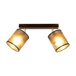 Nevoa Lampa Sufitowa 2xE27 Max.25W Czarny/Chrom/Czarny