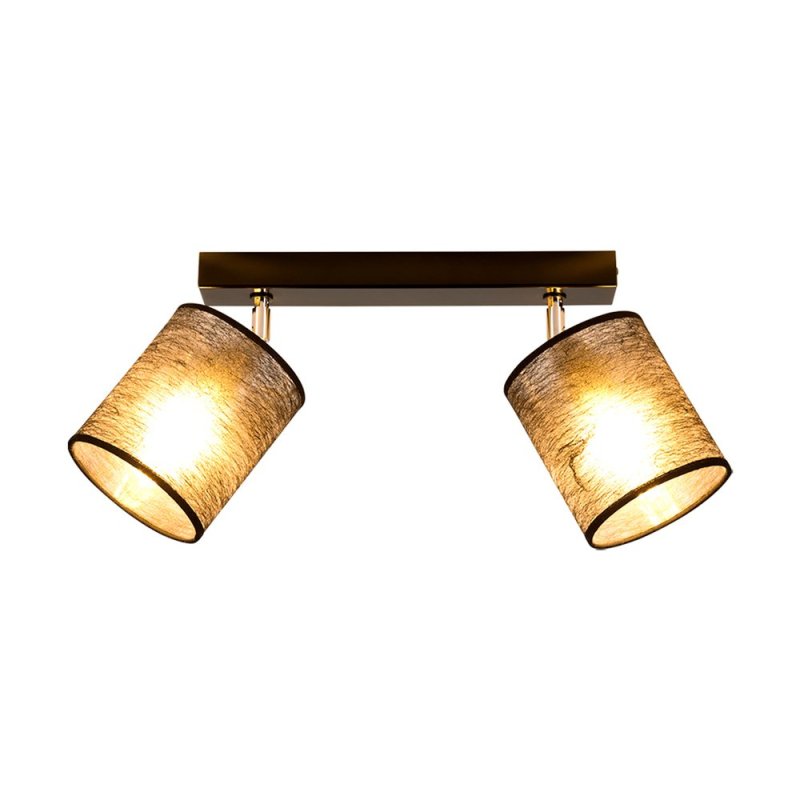 Nevoa Lampa Sufitowa 2xE27 Max.25W Czarny/Chrom/Czarny