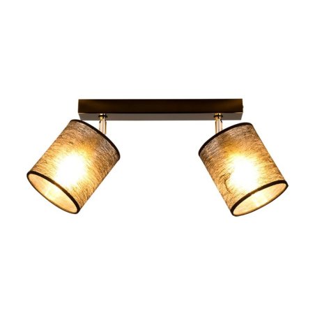 Nevoa Lampa Sufitowa 2xE27 Max.25W Czarny/Chrom/Czarny